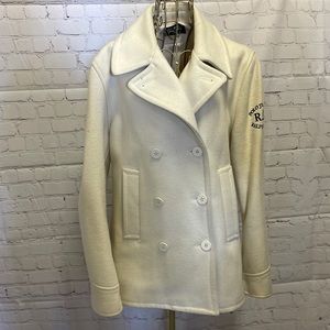Polo jean company Ralph Lauren winter white P coat